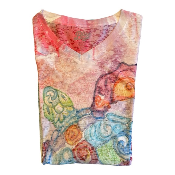 Ladies tee Blue 84 from Kauai sz XL. NWOT - Picture 4 of 8